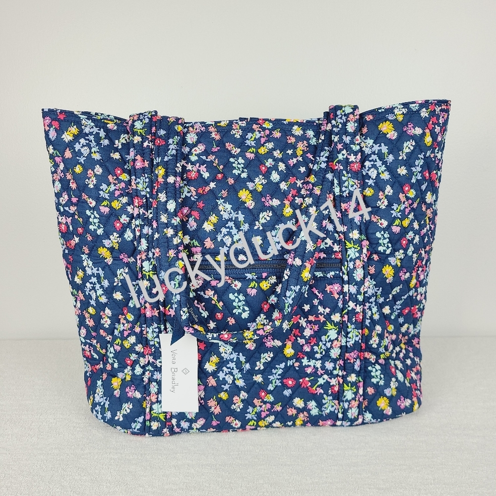 Vera Bradley Vera Tote Scattered Wildflowers NWT - Picture 4 of 9
